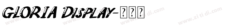 GLORIA Display字体转换